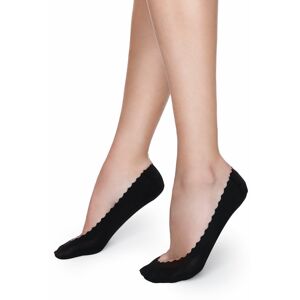 Čierne balerínkové ponožky Lux Line K21