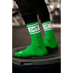 Zelené vysoké športové ponožky Crazystep