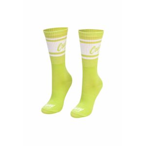 Svetlozelené vysoké športové ponožky Crazystep