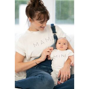 Smotanový set tričiek pre mamičku a bábätko Alba Mama & Mini