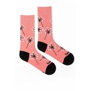 Ružové vzorované ponožky Zaláskovaná púpava