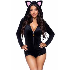 Čierny sexi kostým Velvet Kitty Cat 87142