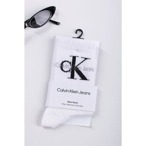Biele ponožky CKJ Women Sock 1P Rib