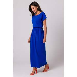 Modré dlhé šaty B264