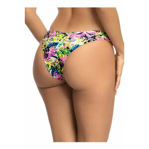 Viacfarebné kvetované plavkové nohavičky brazílskeho strihu Cheeky Brazilian Cut Bikini Jungle