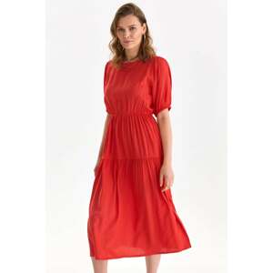 Červené dlhé šaty DSU0151
