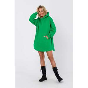 Zelené mikinové šaty M762