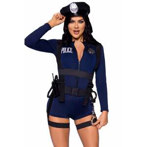 Tmavomodrý sexi kostým Flirty Cop 87135