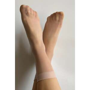 Telovo-ružové silonkové ponožky Bella 20DEN