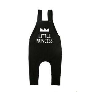Čierne trakovky s nápisom little princess I LOVE MILK
