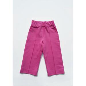 Detské ružové nohavice I LOVE MILK voľného strihu