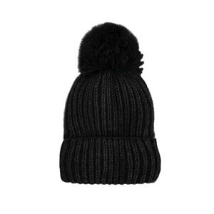 Zimná čiapka s brmbolcom MOSQUITO v čiernej farbe